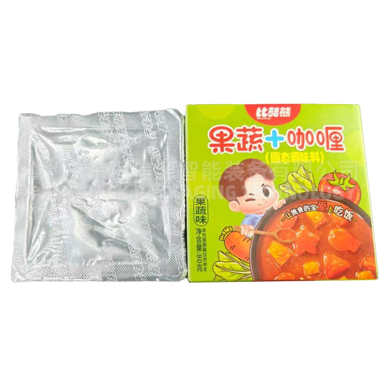 食品咖喱半自动装盒机